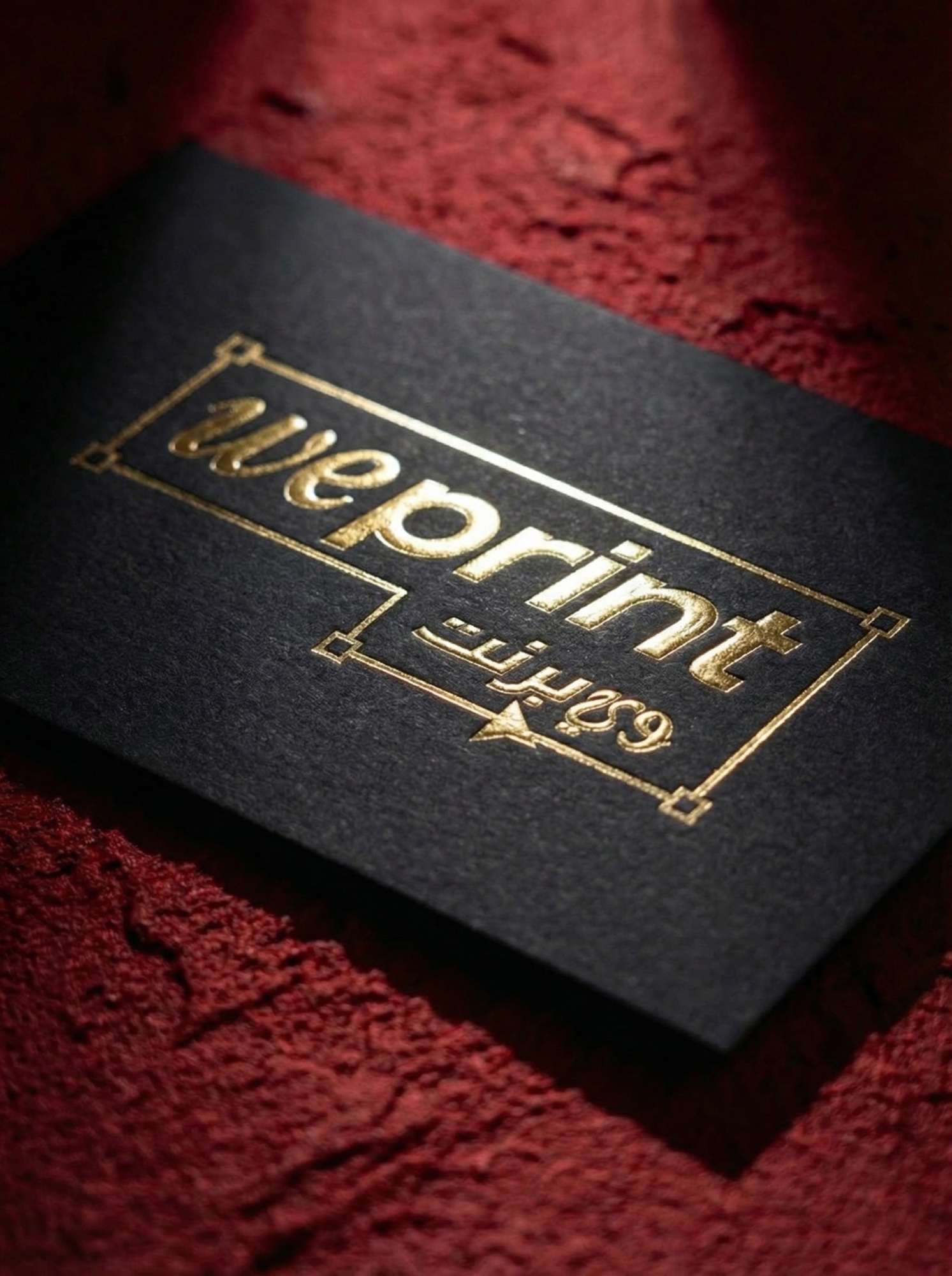 Fanned luxury business cards