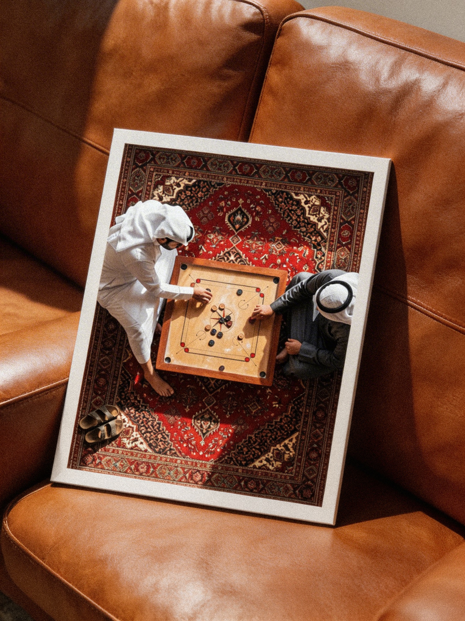 Premium photography fine art print held in hand